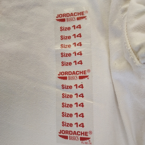NWT Vintage 90's Jordache Original 5 Pocket Classic Fit White Mom Jeans Size 14 - Picture 8 of 12